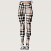 Leggings Carreaux Beige (Devant)