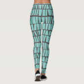Leggings Carreaux bleus (Dos)