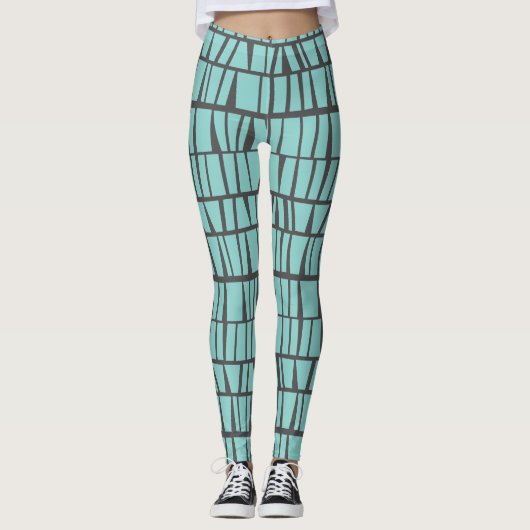 Leggings Carreaux bleus (Devant)