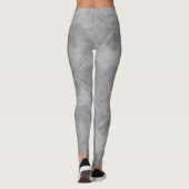 Leggings Carreaux de céramique Checkered gris simples (Dos)