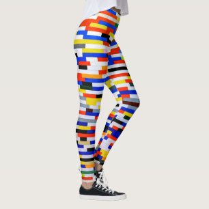 Leggings Carreaux de construction couleur primaire