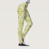 Leggings Carreaux de fleurs en vert (Droite)