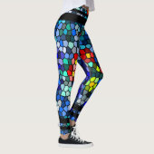 Leggings Carreaux de mosaïque florale (Droite)
