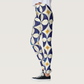 Leggings Carreaux portugais - Azulejo Motif Design (Gauche)