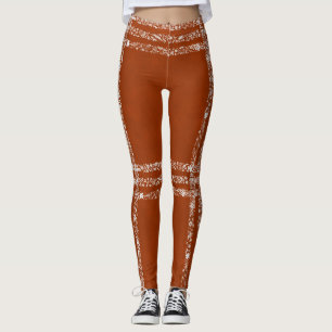 Leggings Carreaux remplis de fleurs ocre