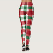 Leggings Carreaux Rouge Vert Blanc Joyeux (Dos)