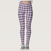 Leggings Carreaux Violets (Devant)