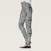 Leggings Carrelage beige en marbre diamant (Gauche)