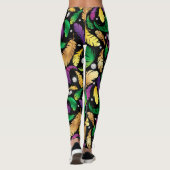 Leggings Carrelage de motif du Cute Mardi Gra (Dos)