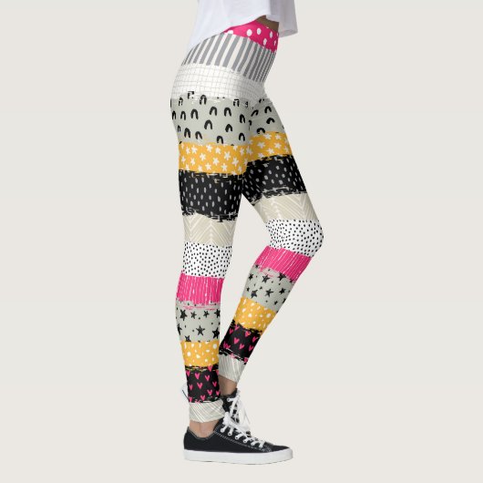 Leggings Carrelage en Patchwork : Conception Versatile Sans (Droite)