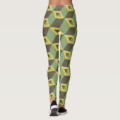 Leggings carrés 3d verts (Dos)