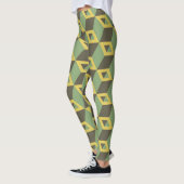 Leggings carrés 3d verts (Gauche)