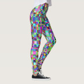 Leggings Carrés Abstraits Formes Motif multicolore (Droite)