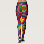 Leggings Carrés avec cercles, Abstraits, Wassily Kandinsky (Dos)