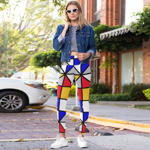 Leggings Carrés diagonaux colorés
