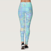 Leggings Carrés funky colorés groovy (Dos)