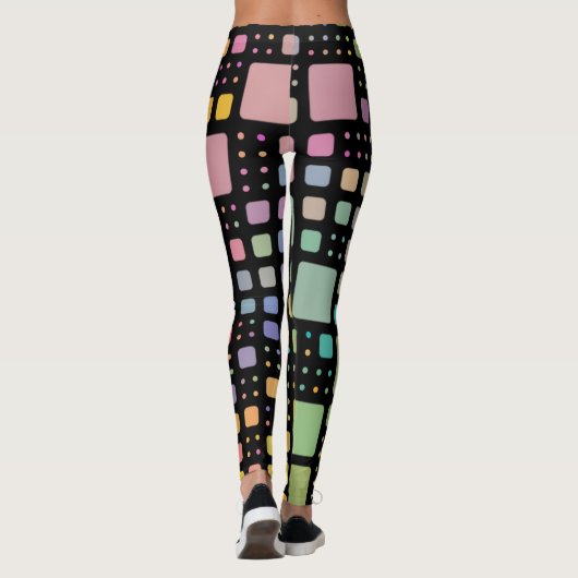 Leggings Carrés pop (Dos)