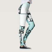 Leggings carrés turquoise (Droite)