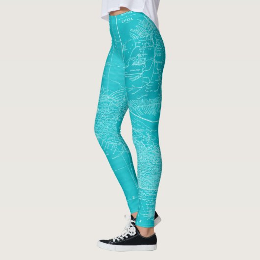 Leggings Carte Blue Cuba (Gauche)