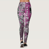 Leggings Carte circuit imprimé circuit imprimé circuit viol (Dos)