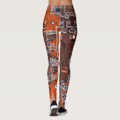 Leggings Carte circuit imprimé circuit orange PCB (Dos)