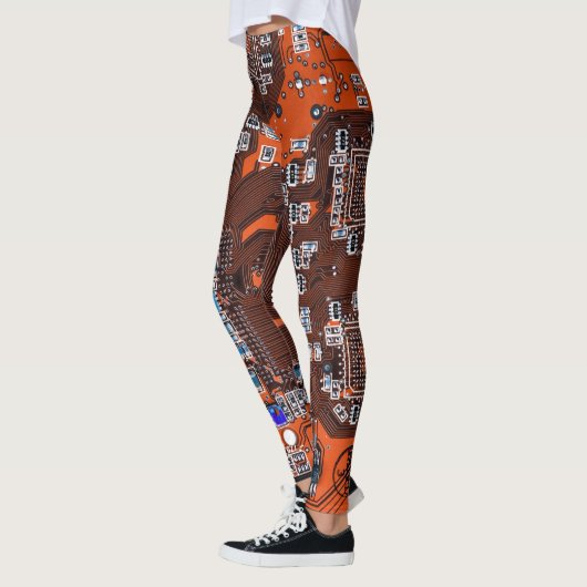 Leggings Carte circuit imprimé circuit orange PCB (Gauche)