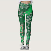 Leggings Carte circuit imprimé circuit vert PCB (Devant)
