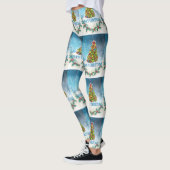 Leggings Carte de Joyeux Noël (Gauche)