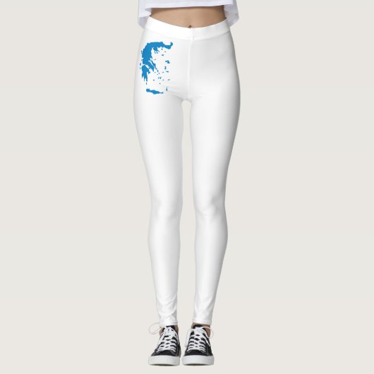 Leggings Carte de la Grèce (Devant)