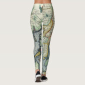 Leggings Carte de l'Asie du Sud-Est antique par Mercator / (Dos)