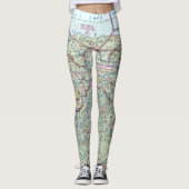 Leggings Carte de l'aviation Pants/Leggings Yoga (Devant)