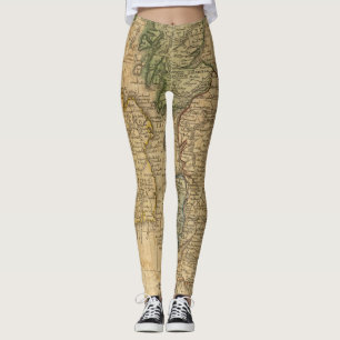 Leggings Carte de l'Ecosse et de l'Irlande
