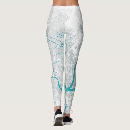 Leggings Carte des arbres 3 (Dos)