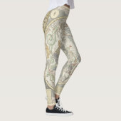 Leggings Carte des étoiles célestes Constellation zodiaque (Droite)