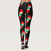 Leggings Carte du Liban avec drapeau (Dos)