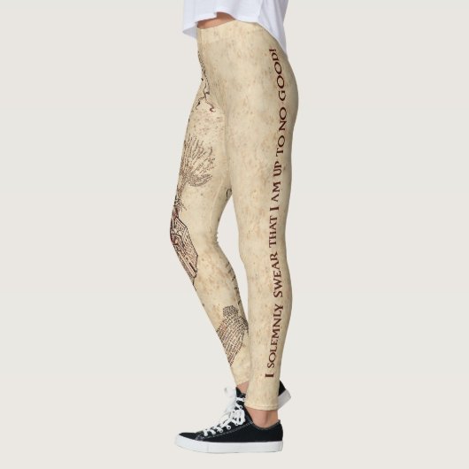 Leggings Carte du Maraudeur de Harry Potter (Gauche)