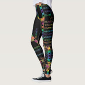 Leggings Carte du métro de Chicago avec arrêts de train TIE (Gauche)