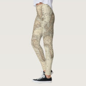 Leggings Carte du monde (Gauche)