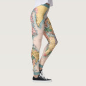 Leggings Carte du monde Atlas Travel Lover's (Droite)