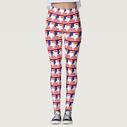 LEGGINGS CARTE DU TEXAS (Devant)
