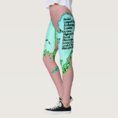 Leggings Carte et faits de l'Alaska (Gauche)