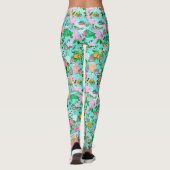 Leggings Carte Floride Preppy Palm Beach Motif Imprimer (Dos)