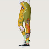 Leggings Carte illustrée de la Louisiane : faits saillants  (Gauche)