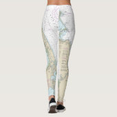 Leggings Carte marine de Cape Cod Bay 13246 (Dos)