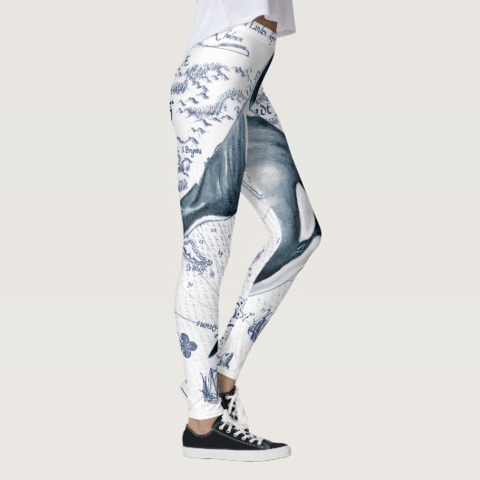 Leggings Carte Orca bleu (Droite)