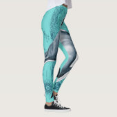 Leggings Carte Orca Turquoise (Droite)