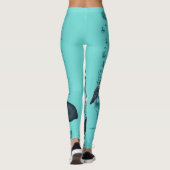 Leggings Carte Orca Turquoise (Dos)