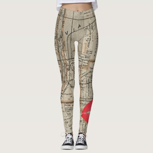 Leggings Carte Plat Batavia Illinois 1870 Fox River Valley (Devant)