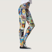 Leggings Carte postale de cru de Halloween (Droite)