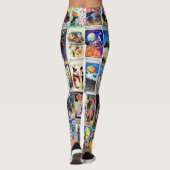 Leggings Carte postale de cru de Halloween (Dos)